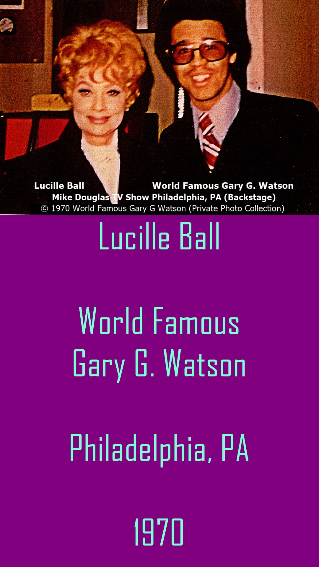 Lucille Ball and Gary G Watson
